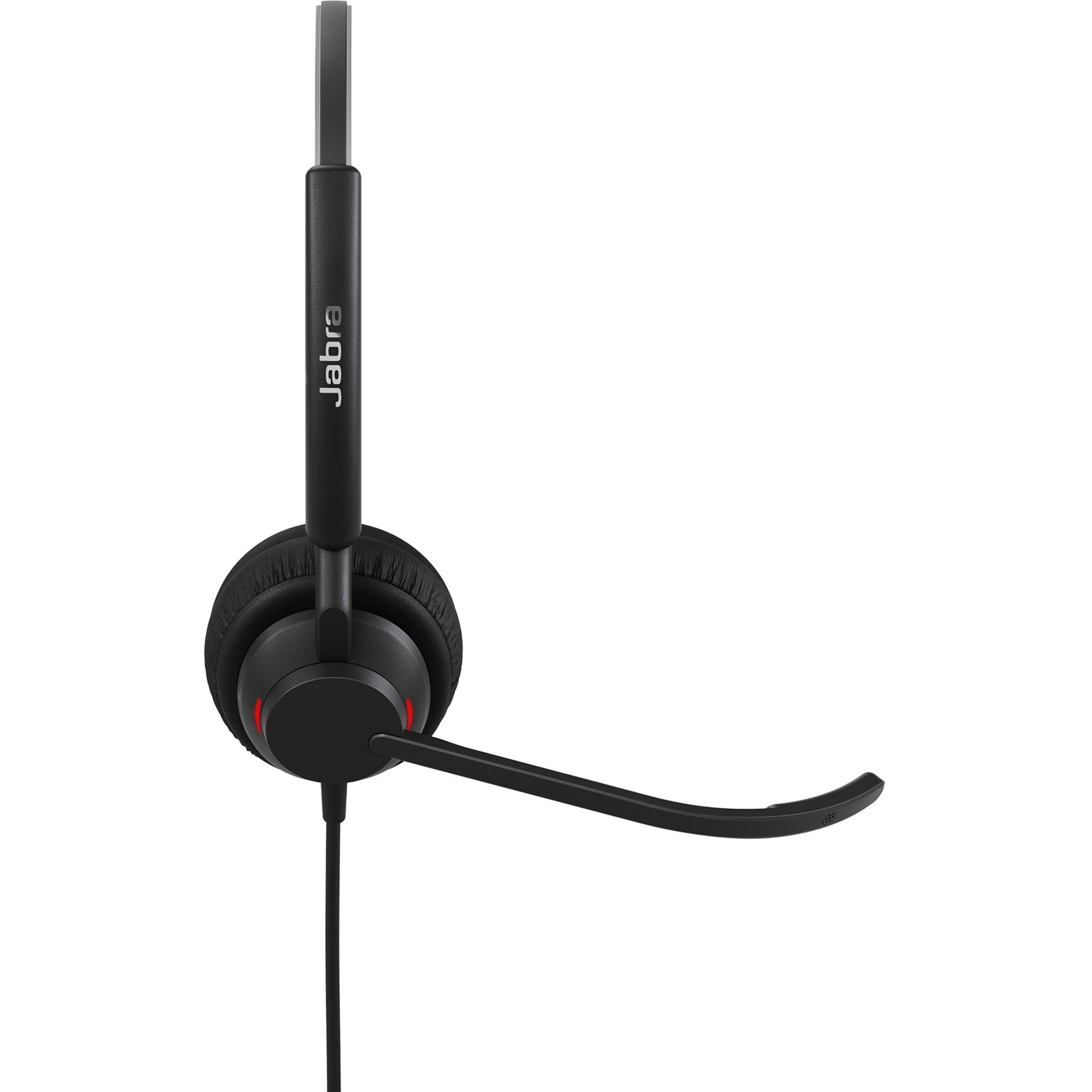 Side profile of Jabra ENGAGE 40 headset highlighting the boom microphone design-alternate-image2