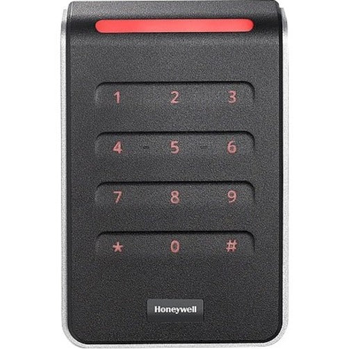 Honeywell OmniSmart 40K card reader with illuminated numeric keypad and LED status indicator in black finish-alternate-image1