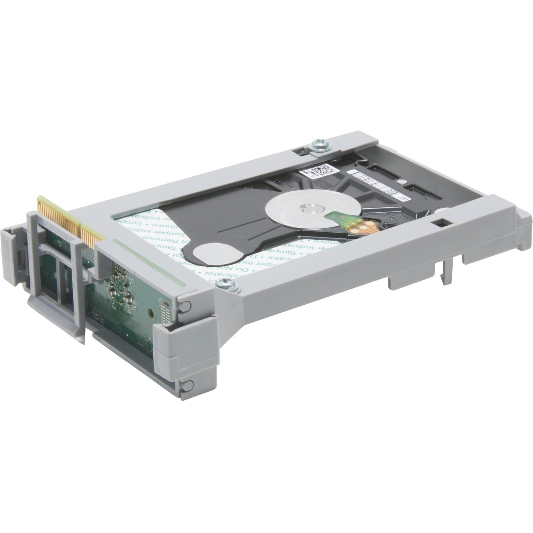 HP 500GB internal hard drive with grey mounting frame and visible circuit board components-alternate-image1