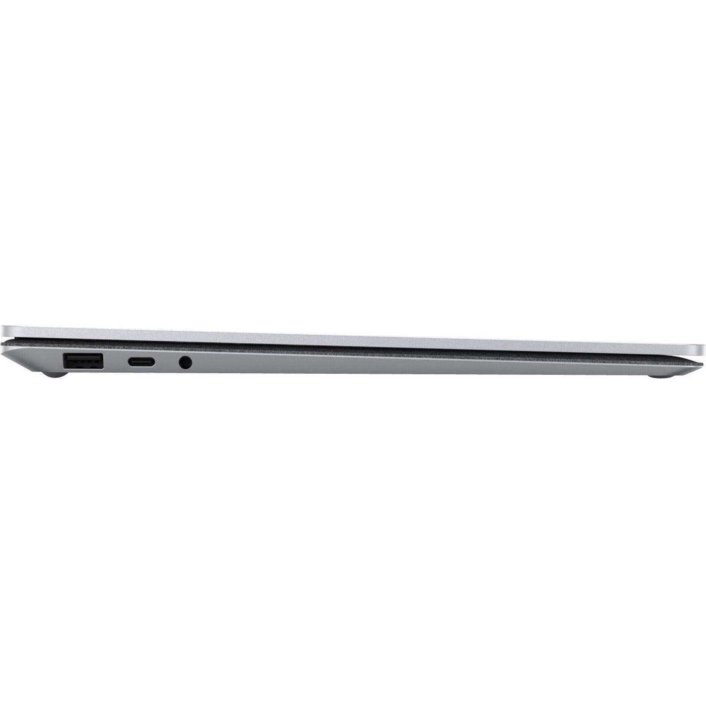 Side profile of Surface Laptop 5 showing port selection and slim design-alternate-image4