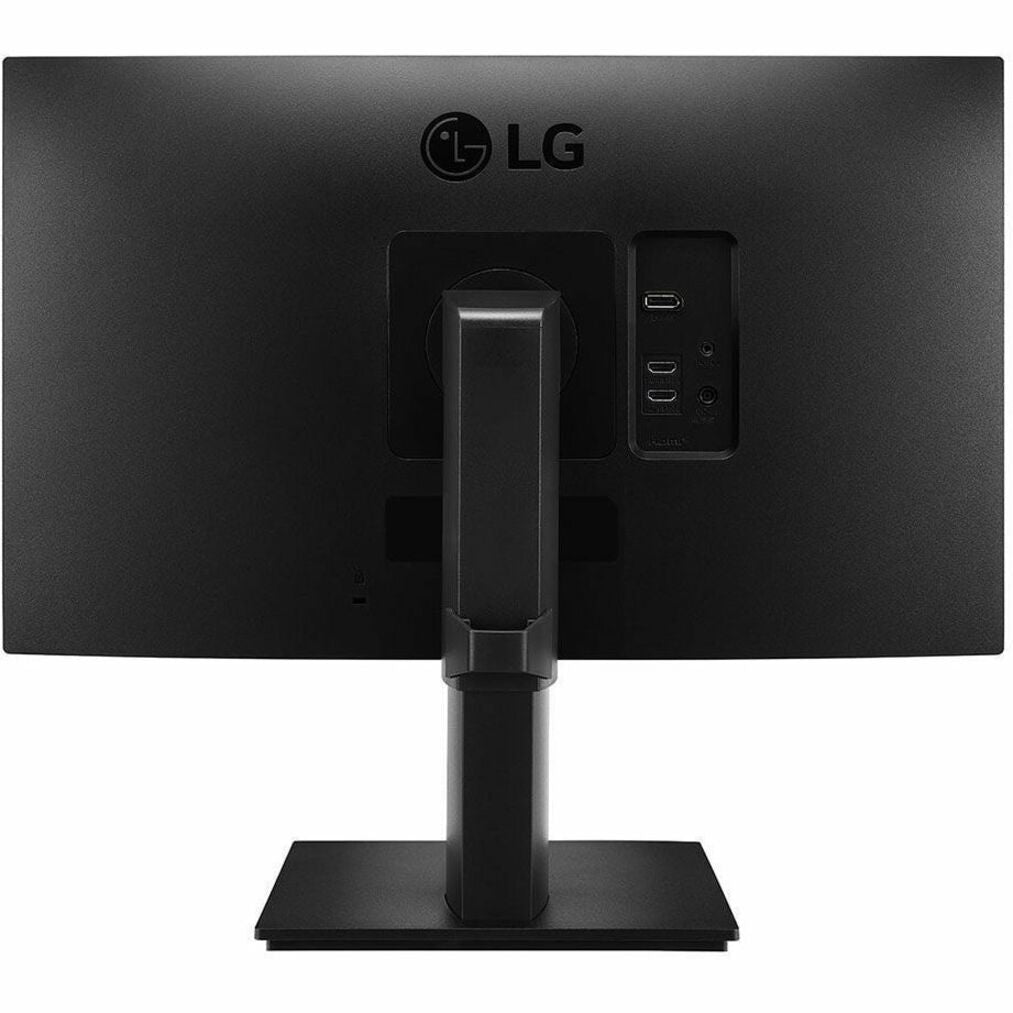 Rear view of LG 24BP55Q-B monitor showing connection ports-alternate-image5