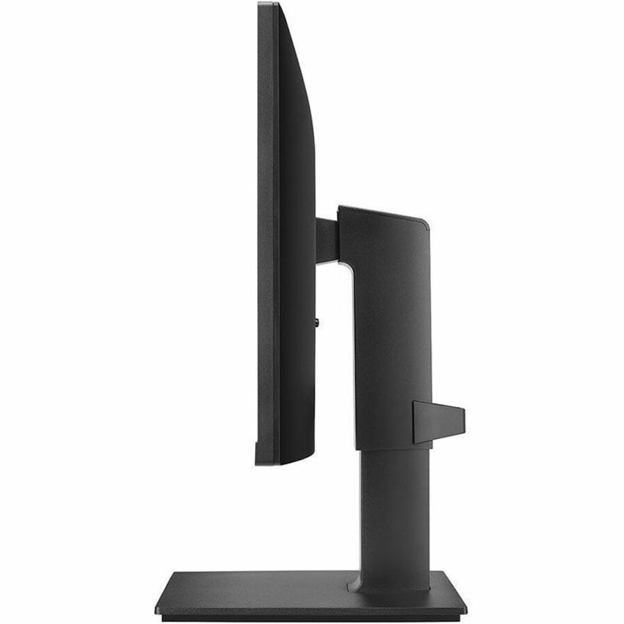 Side profile of LG 24BP55Q-B monitor showing height adjustment mechanism-alternate-image4