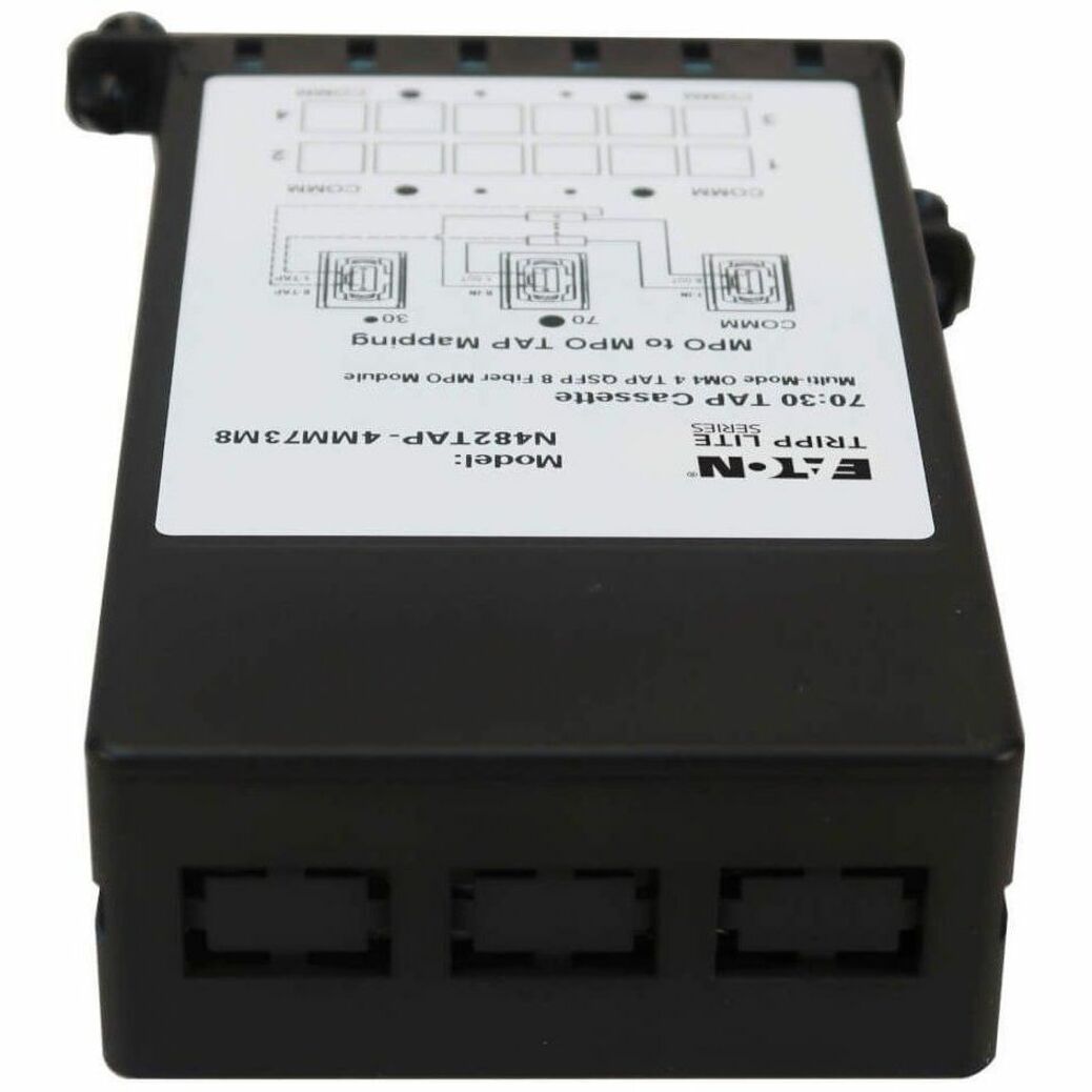 Top view of N482TAP-4MM73M8 showing detailed port mapping diagram and compact design-alternate-image3