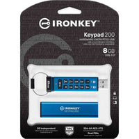 IronKey Keypad 200 retail packaging showing security features and specifications-alternate-image5