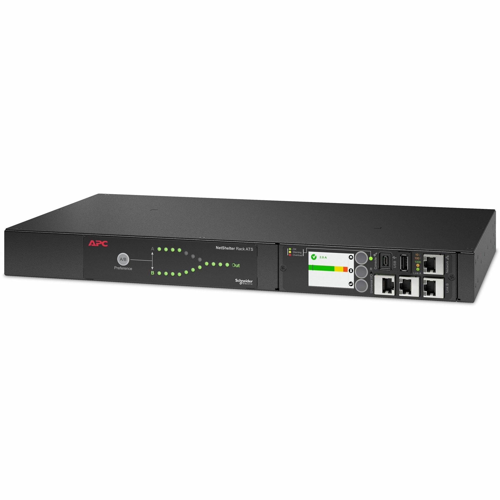 APC Rack ATS 120V 20A L5-20 en (10) 5-20R fuera (AP4452A)