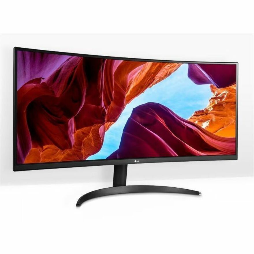 LG 34BQ60QC-B 34 "UW-QHD 커브드 스크린 LCD 모니터 - 21 : 9 최대 해상도 3440 x 1440 HDMI 및 DisplayPort 인터페이스