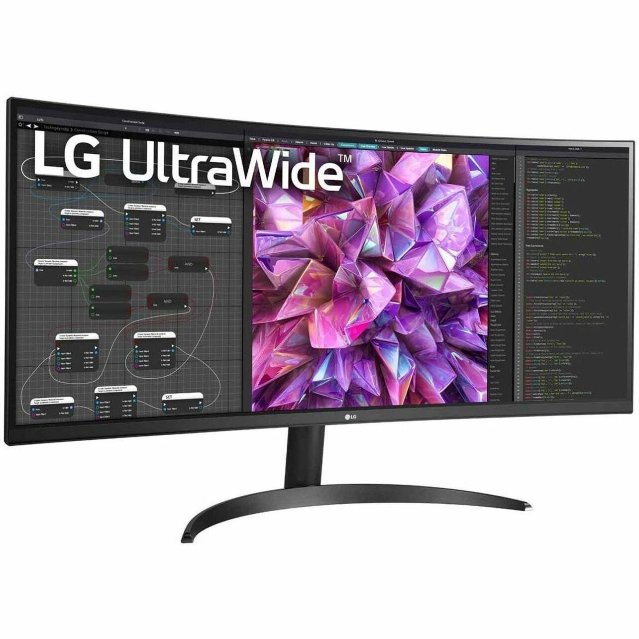 LG 34BQ60QC-B 34 "UW-QHD 커브드 스크린 LCD 모니터 - 21 : 9 최대 해상도 3440 x 1440 HDMI 및 DisplayPort 인터페이스