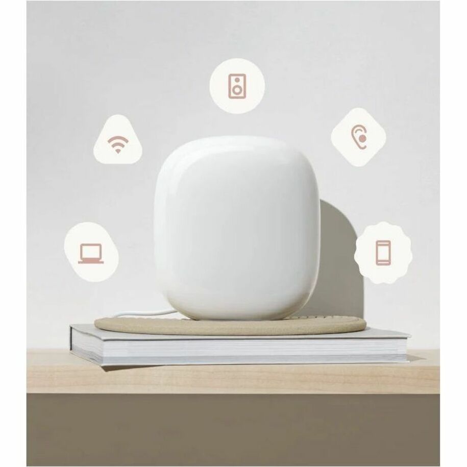 Google - Nest Wifi Pro 6e AX5400 Mesh Router - Snow (GA03030-US)