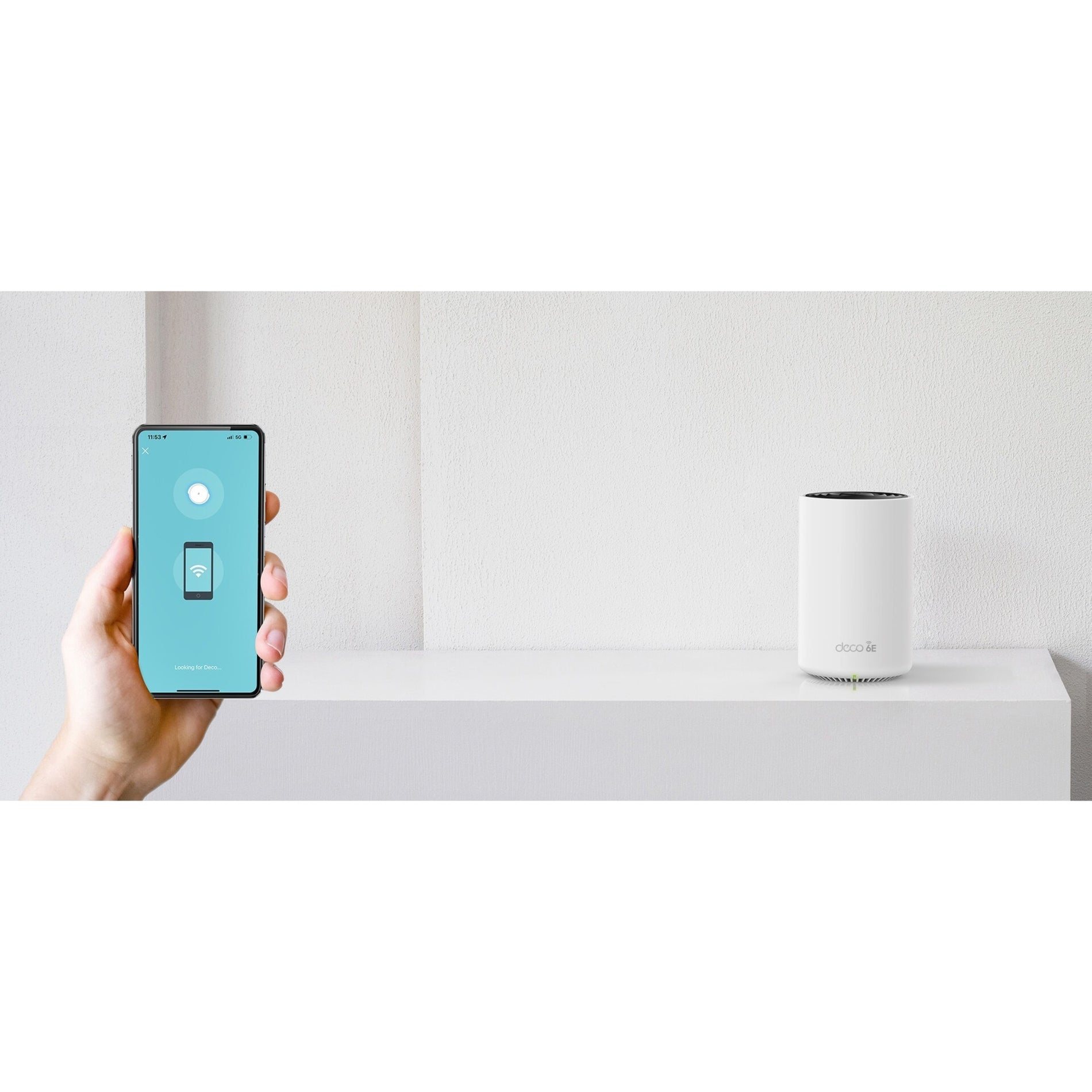 TP-Link AXE5400 Whole Home Mesh Wi-Fi 6E SystemTri-Band 1-packSPEED: 574 Mbps at 2.4 GHz + 2402 Mbps at 5 GHz + 2402 Mbps at 6 GHzSPEC: 4× Internal Antennas 1× 2.5 Gigabit Port + 2× Gigabit Ports WAN/LAN auto (DECO XE75 PRO(1-PACK))