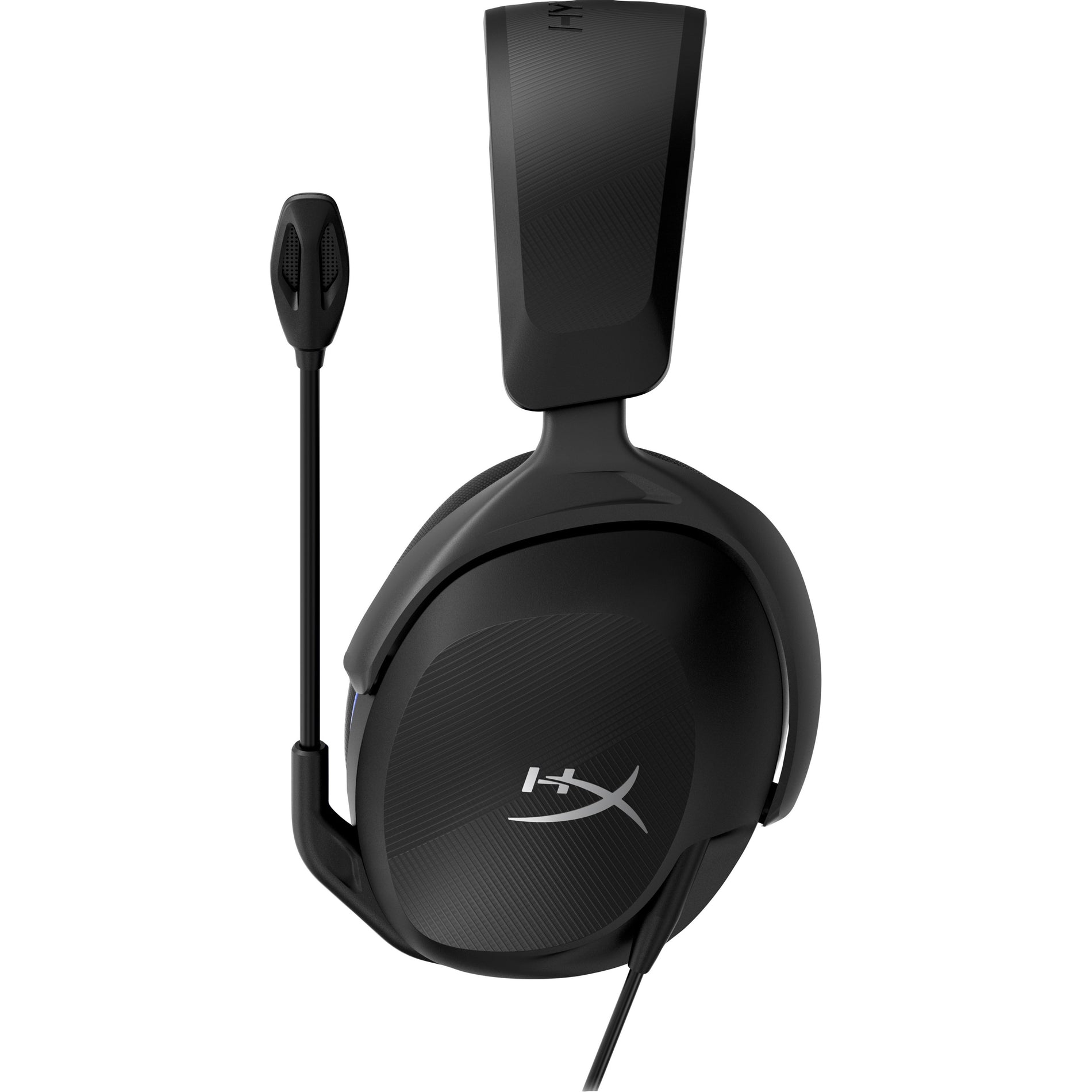 Side profile of HyperX Cloud Stinger 2 Core gaming headset showing microphone placement-alternate-image3