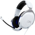 White HyperX CloudX Stinger 2 Core gaming headset with blue accents and adjustable microphone, side view-alternate-image2