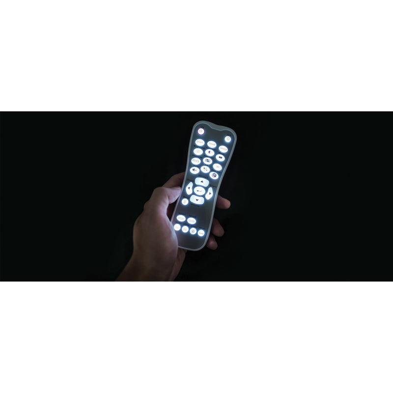 Illuminated remote control of Optoma UHD35x in dark environment