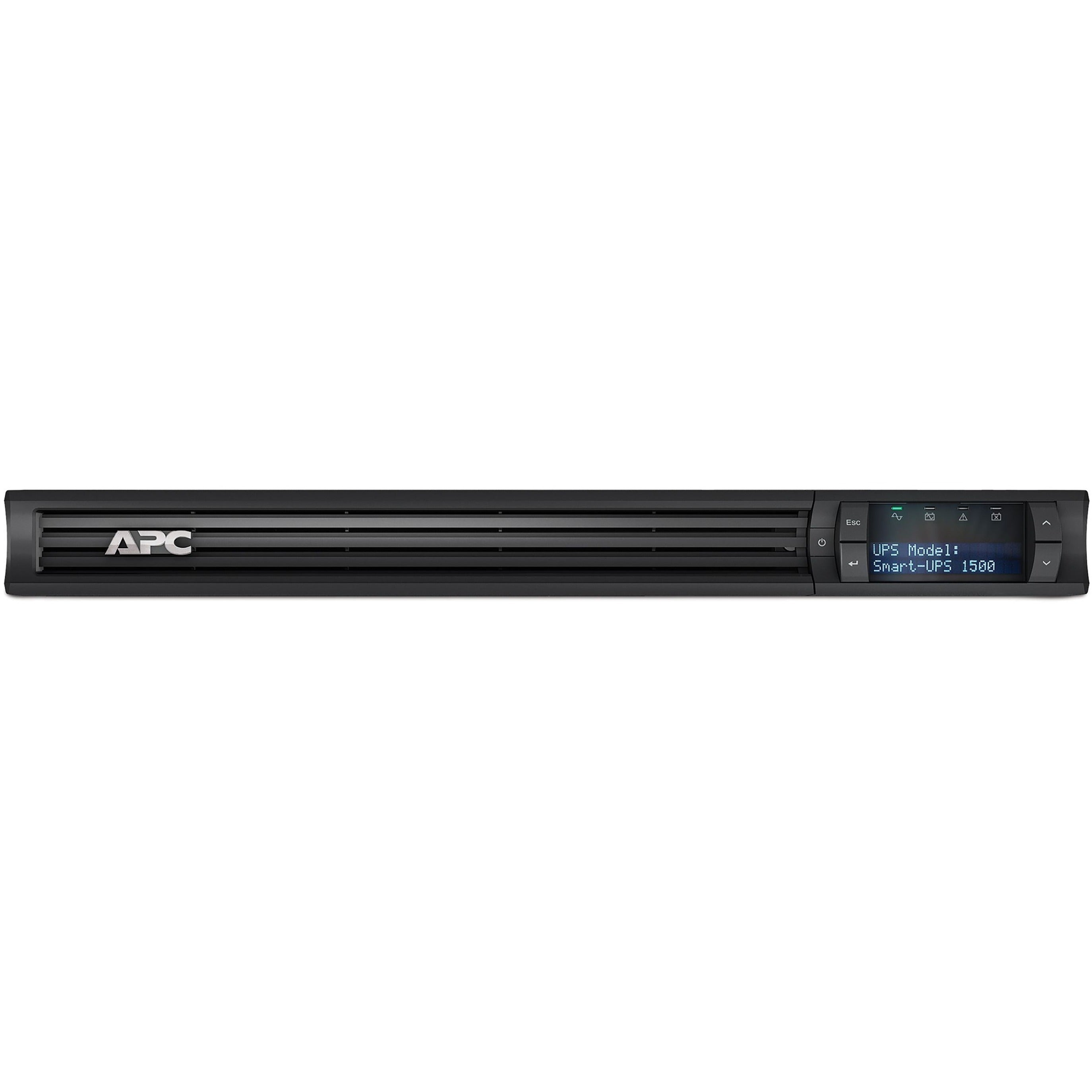 APC Smart-UPS, Line Interactive, 1500VA, Rackmount 1U, 120V (SMT1500RM1UC)