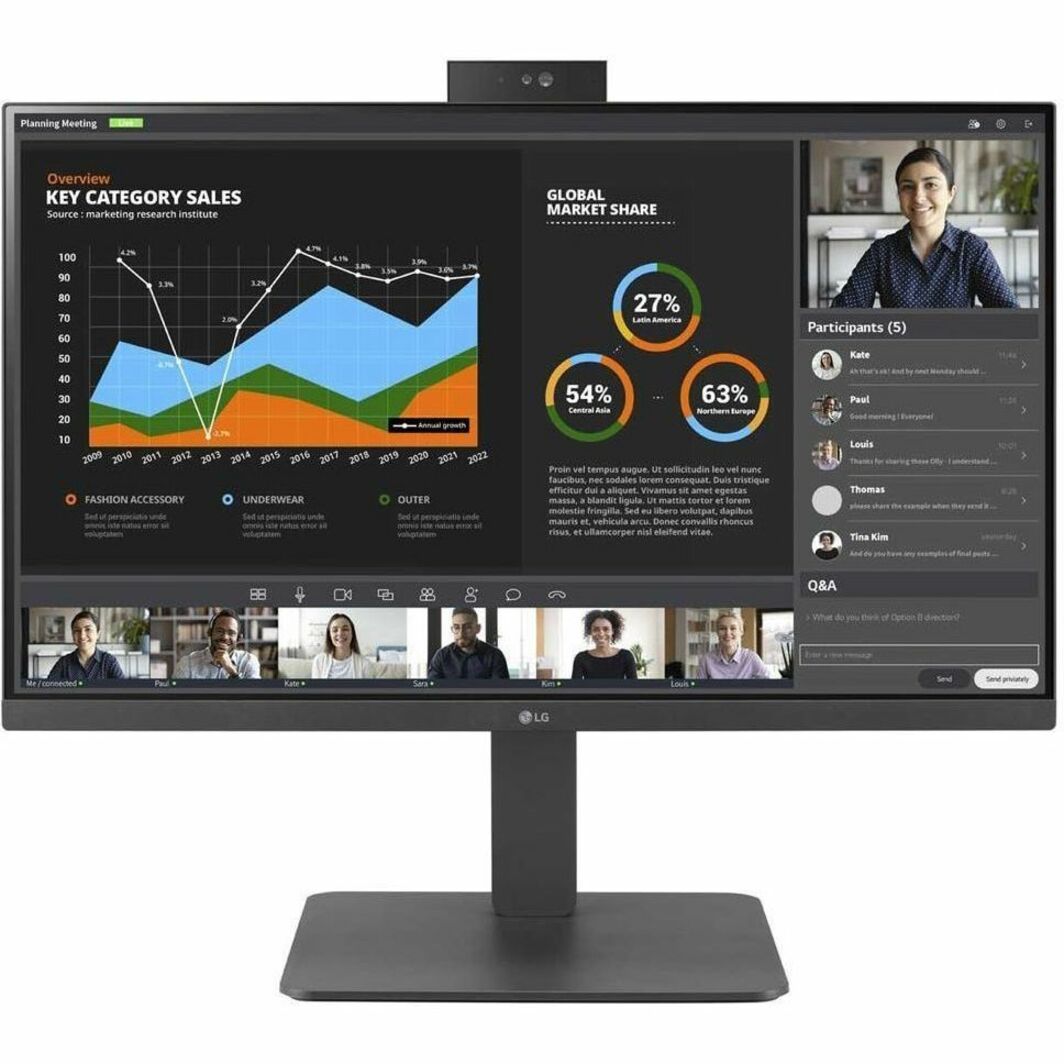 LG 27BR750C-C 27" Full HD LCD Monitor, USB, HDMI, USB Type-C, DisplayPort, IPS Technology