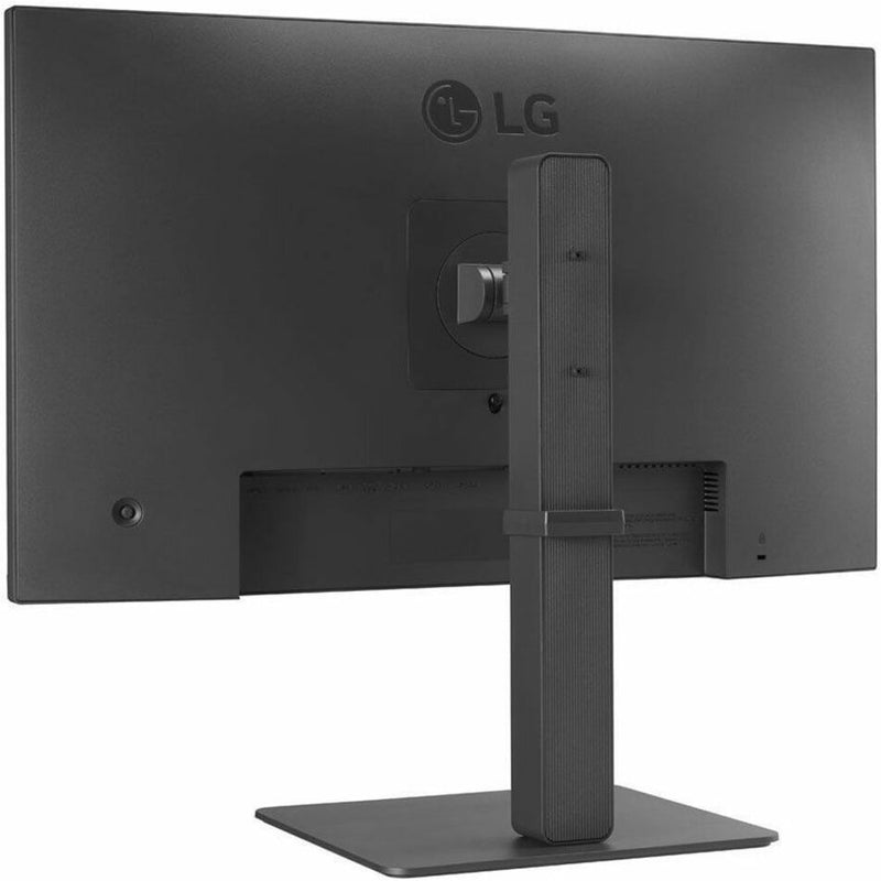 Close-up of LG monitor rear ports and connections