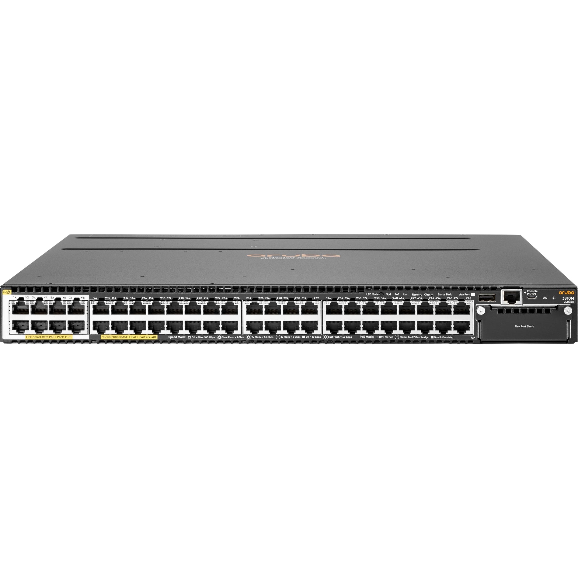 HPE إنغرام ميكرو مصادر بروكورف أروبا 3810M-40G POE+ 1 سنة ضمان IMS قياسي (JL076A)