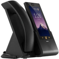 Angled view of Ubiquiti Phone Touch showing screen interface and speaker design-alternate-image5