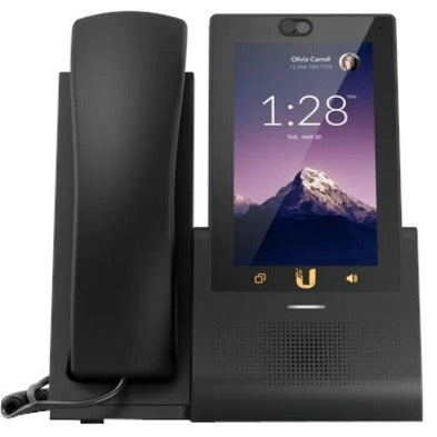 Front view of Ubiquiti Phone Touch displaying full system with handset and screen-alternate-image6