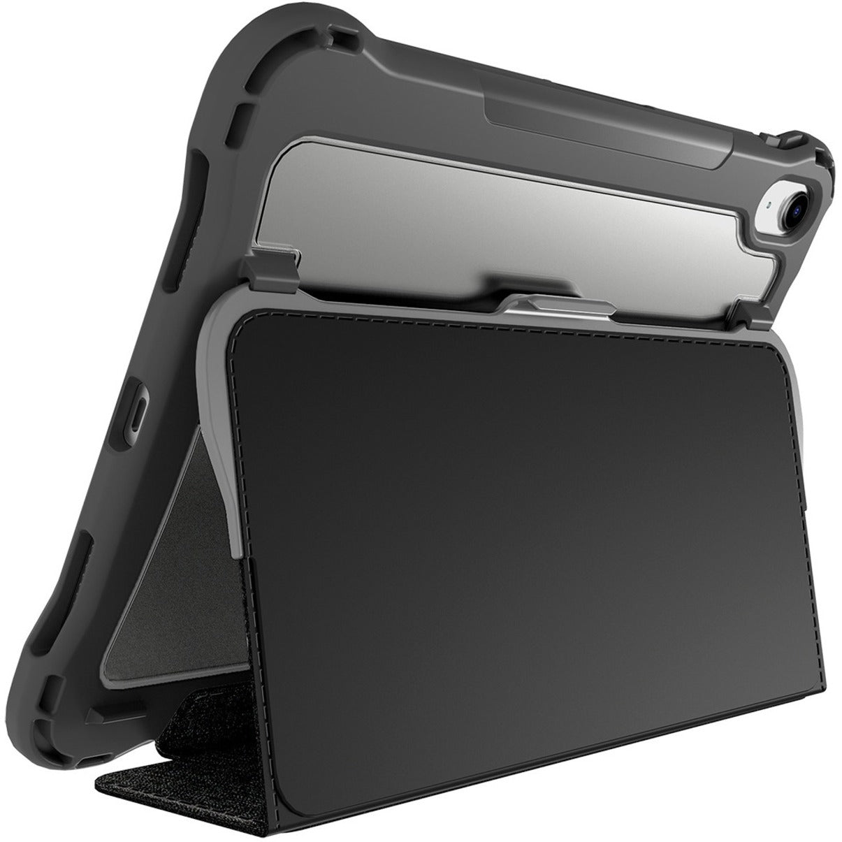 Brenthaven EDGE FOLIO FOR IPAD 10TH GEN. DROP TESTED TO PROTECT AGAINST FALLS FROM UP TO SIX FEET, EXCEEDING MILITARY STANDARD MIL-STD-810G. CRUMPLE ZONE CORNERS ABSORB AND DEFLECT IMPACT. (2281)