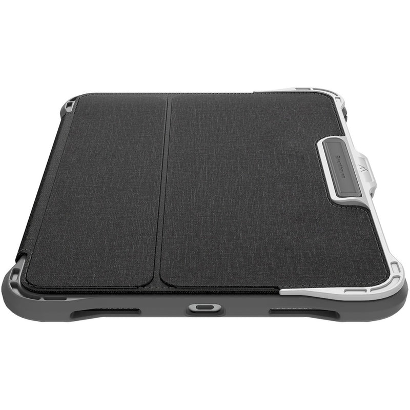 Edge Folio case in stand position showing slim profile and stability features