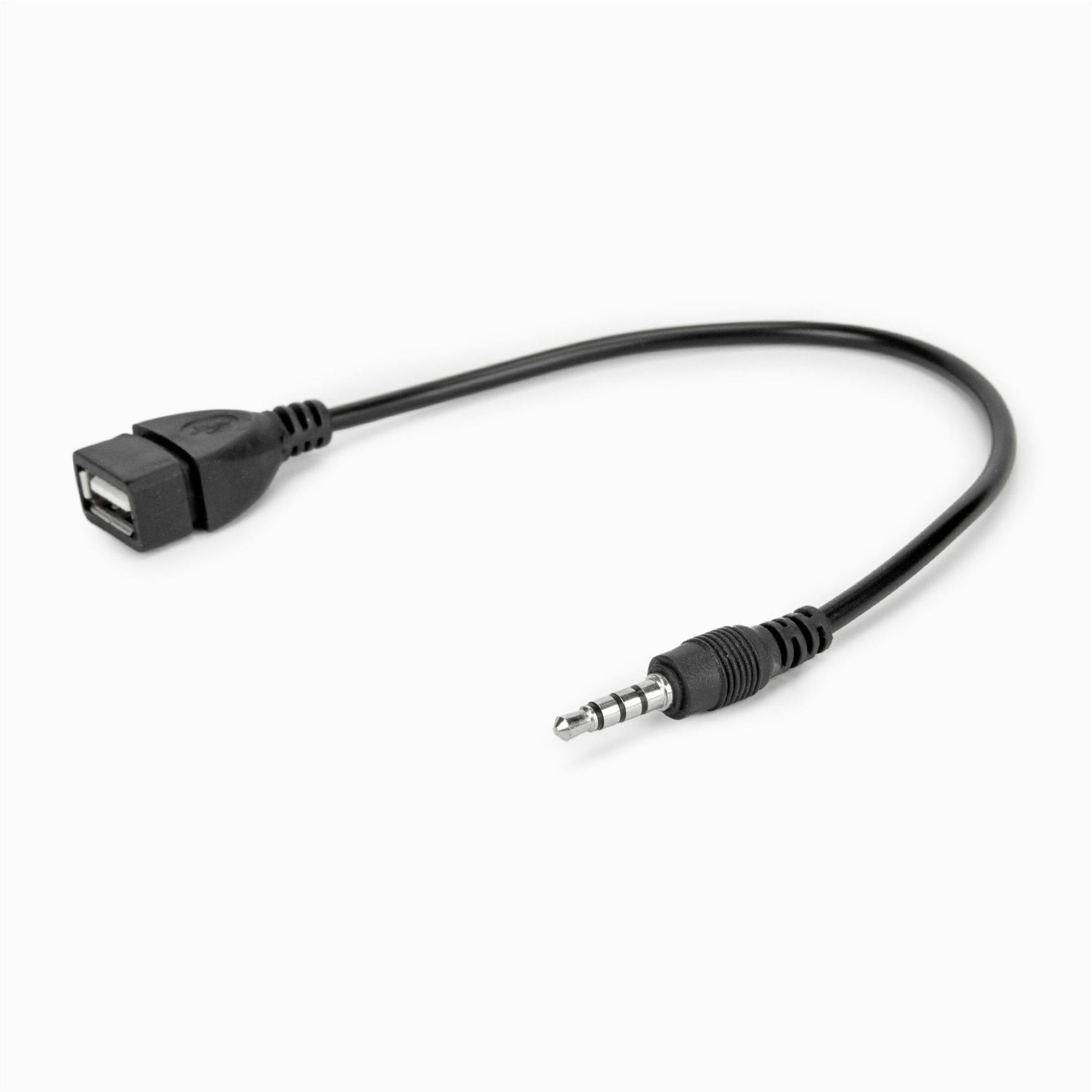 Rocstor Y10A297-B1 USB-A (أنثى) إلى موصل سماعة رأس صوت 3.5 مم (ذكر) محول صوت متميز