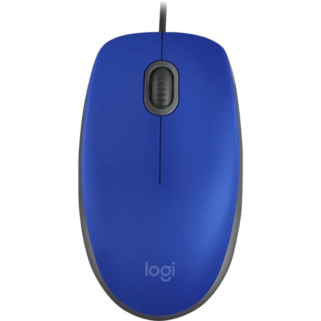 Top view of Logitech M110 Silent mouse showing symmetrical design and scroll wheel-alternate-image2