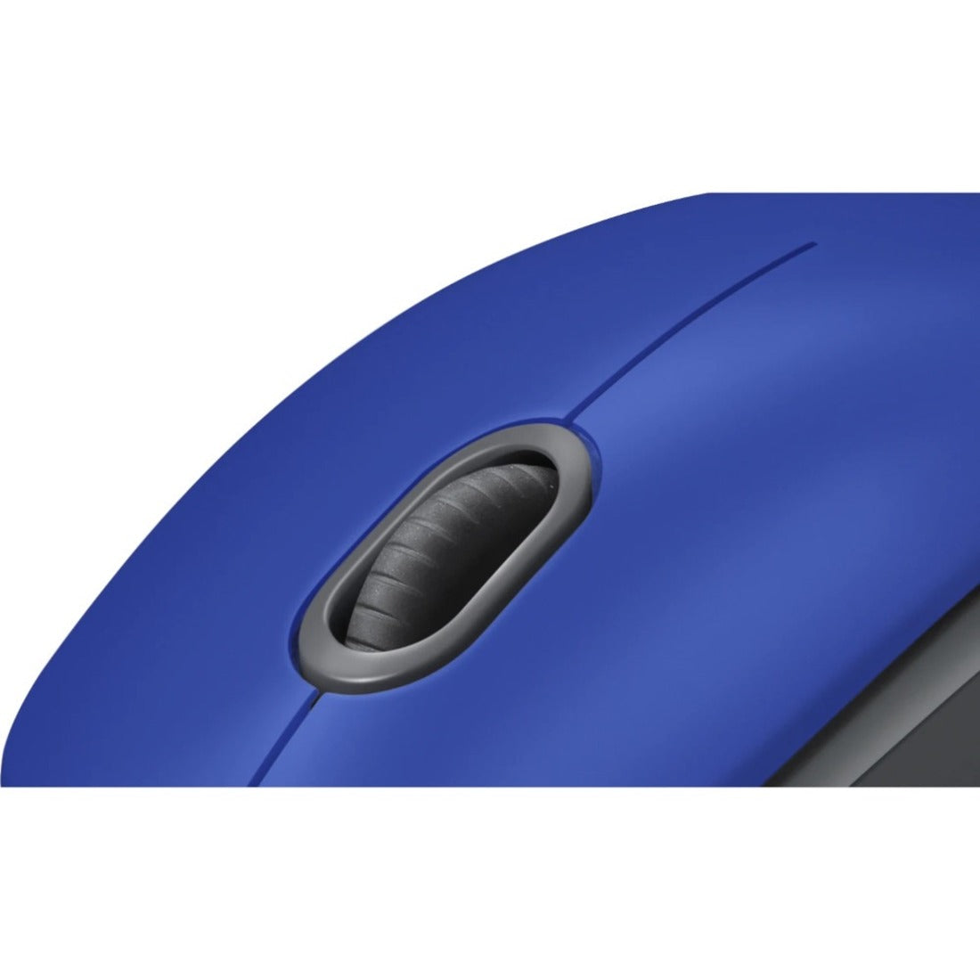 Close-up view of Logitech M110 Silent mouse scroll wheel and button design-alternate-image4