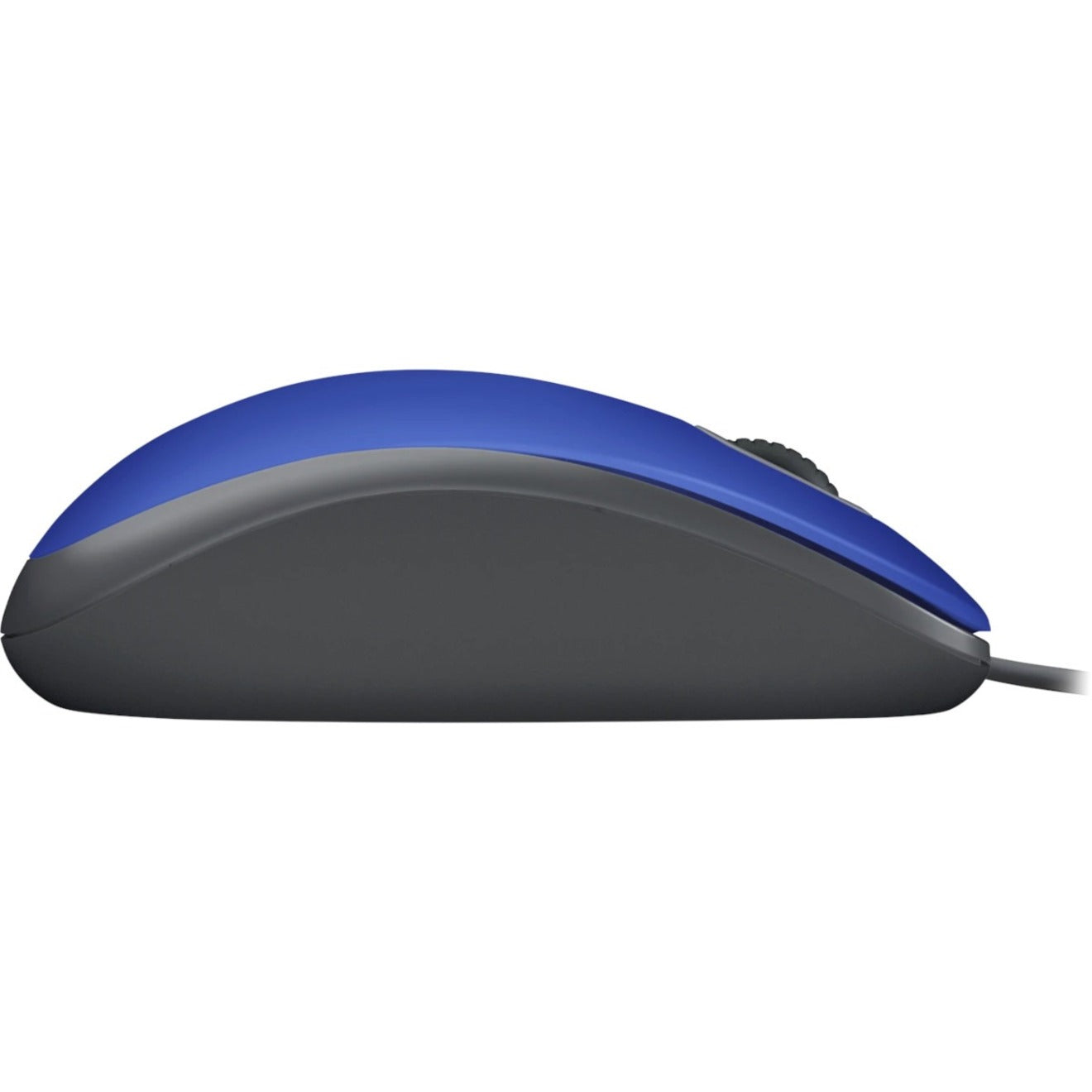 Side profile view of Logitech M110 Silent mouse showing ergonomic contours-alternate-image3