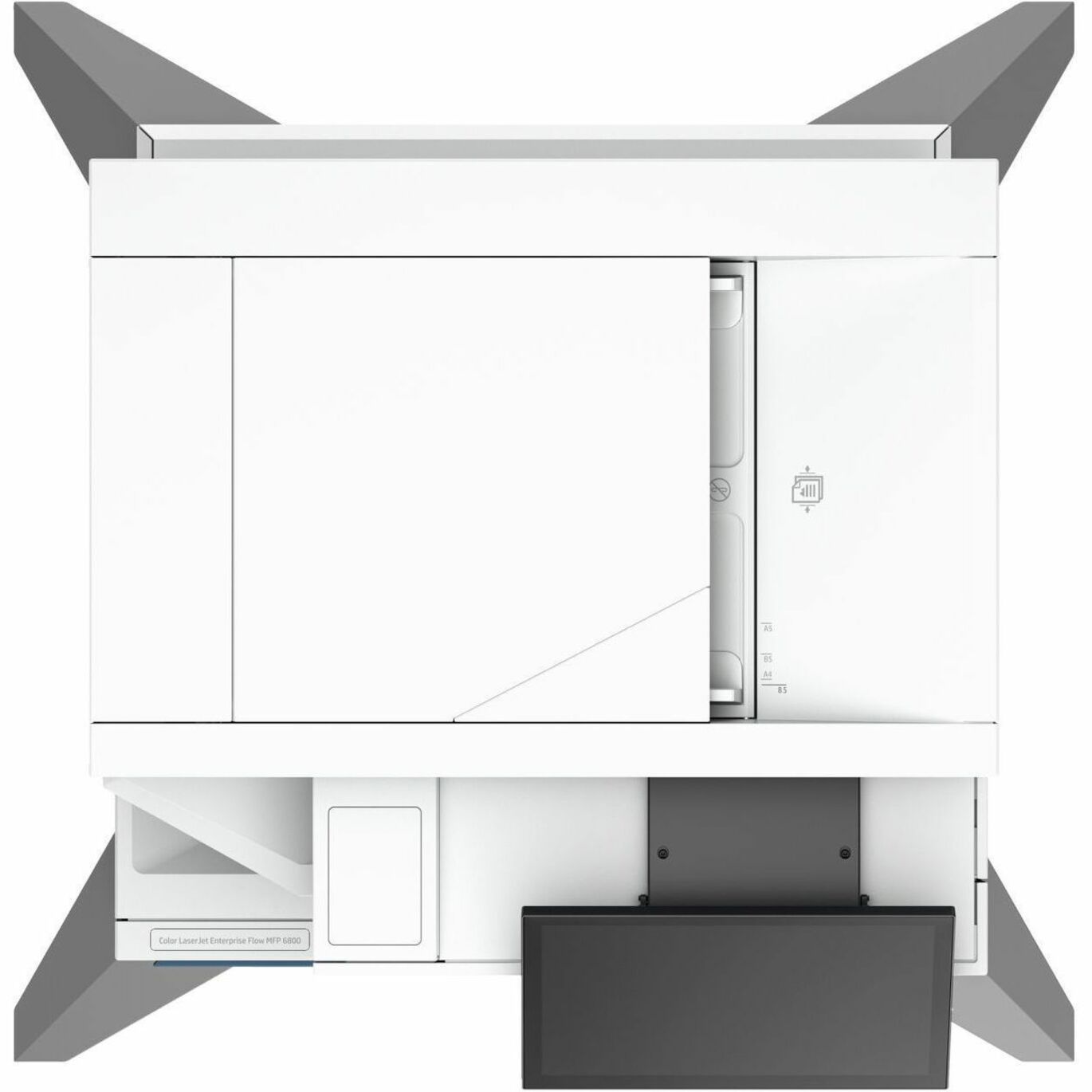 Top view of HP LaserJet MFP showing compact design and space efficiency-alternate-image5