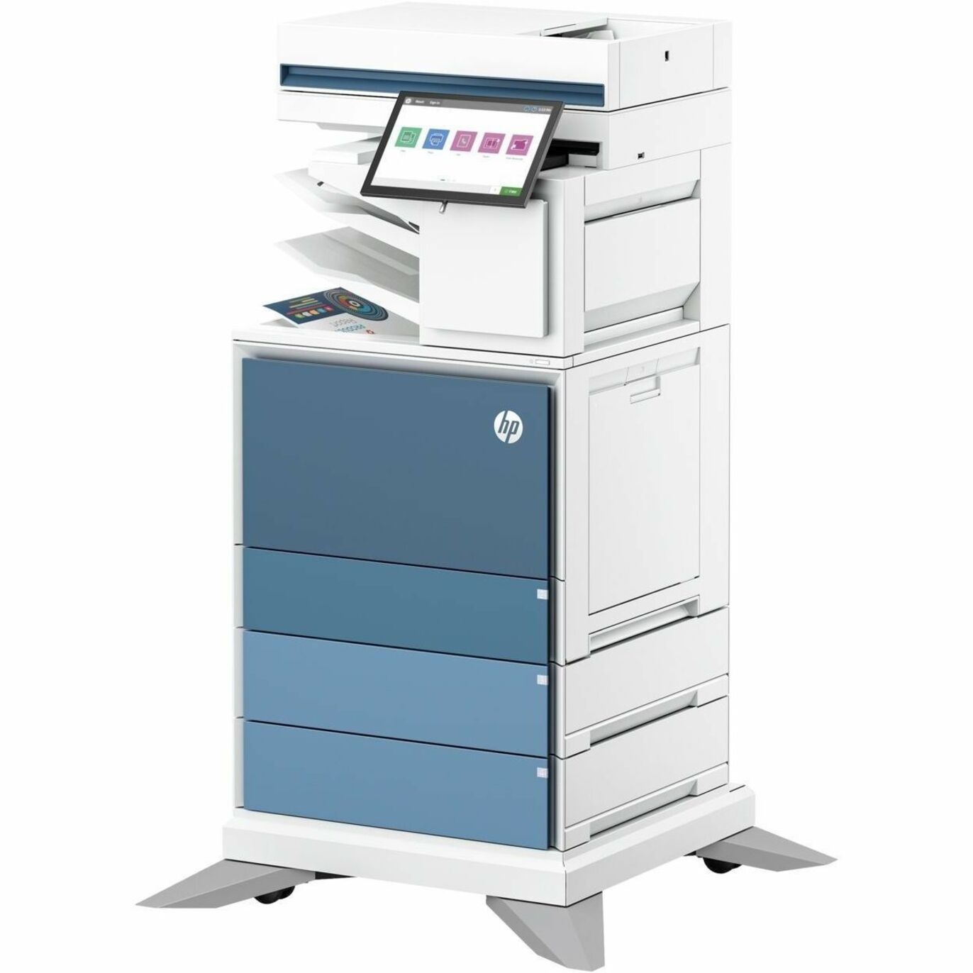 Detailed view of HP LaserJet MFP's document handling features-alternate-image7