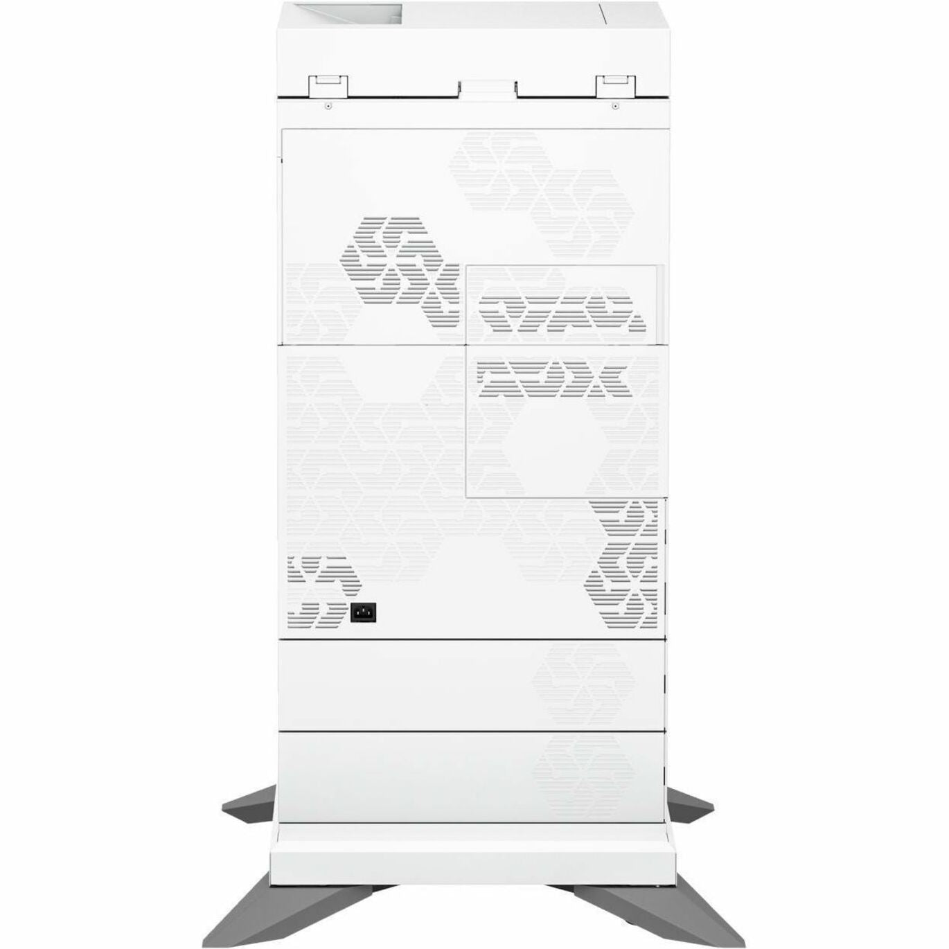 Rear view of HP LaserJet MFP showing security features and connectivity ports-alternate-image4