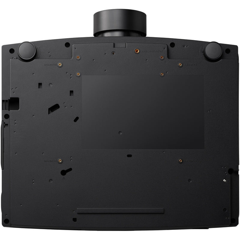 Bottom view of Sharp NEC PV800UL projector displaying mounting points and installation features