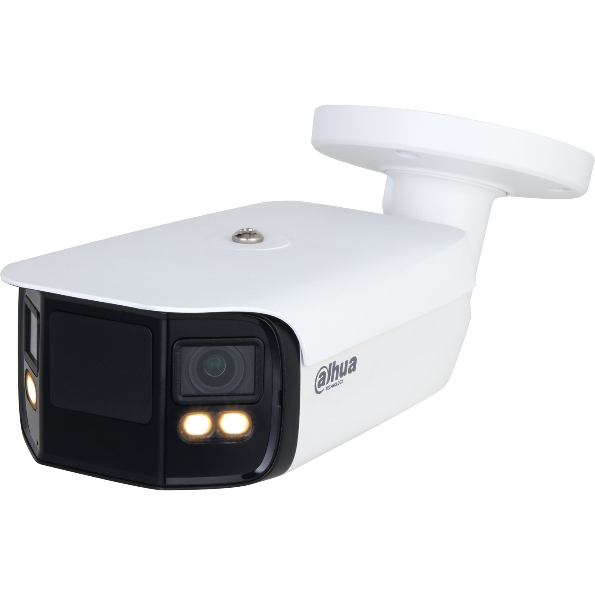 Dahua DH-IPC-PFW5849-A180-E2-ASTE WizMind Series 2 x 4MP Enhanced Night Color Dual-Lens Panoramic Bullet IP Camera, 3.6mm Fixed Lens, White