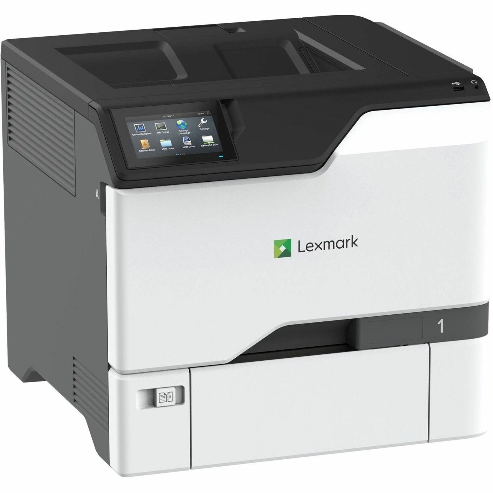 Lexmark CS737dze Color Laser Printer, Desktop, 52ppm, 2400x600 DPI, Automatic Duplex, 4.3 Touchscreen, Gigabit Ethernet, USB Direct Print - 47C9200 (1 Year Warranty)