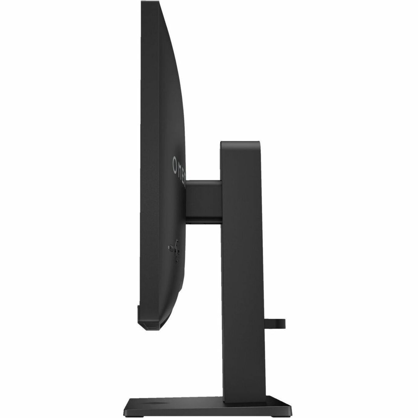 Side view of OMEN monitor emphasizing slim profile and stand design-alternate-image6