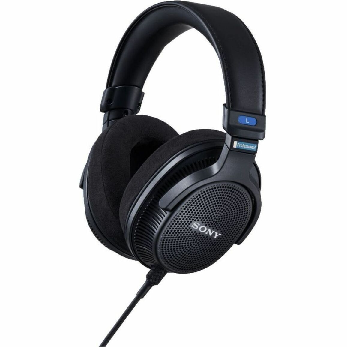 Sony MDR-MV1 Professional Open Back Reference Monitor Headphones, Wired, 5Hz-80kHz, Stereo Sound, Lightweight, Comfortable, Over-Ear Design, Black - MDRMV1 (1 Year Warranty)