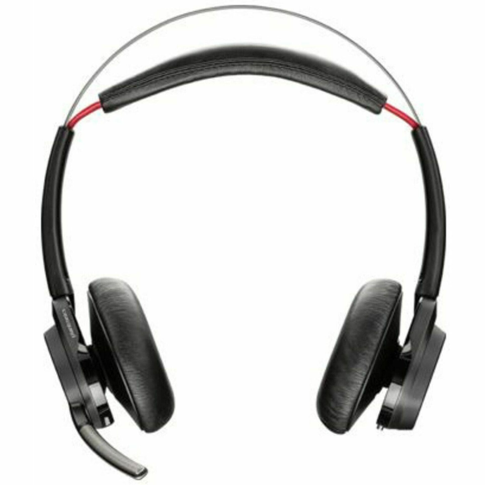 Poly 7F0J0AA Voyager Focus B825-M Headset, Wireless Bluetooth with Noise Canceling, 12 Hour Battery Talk Time