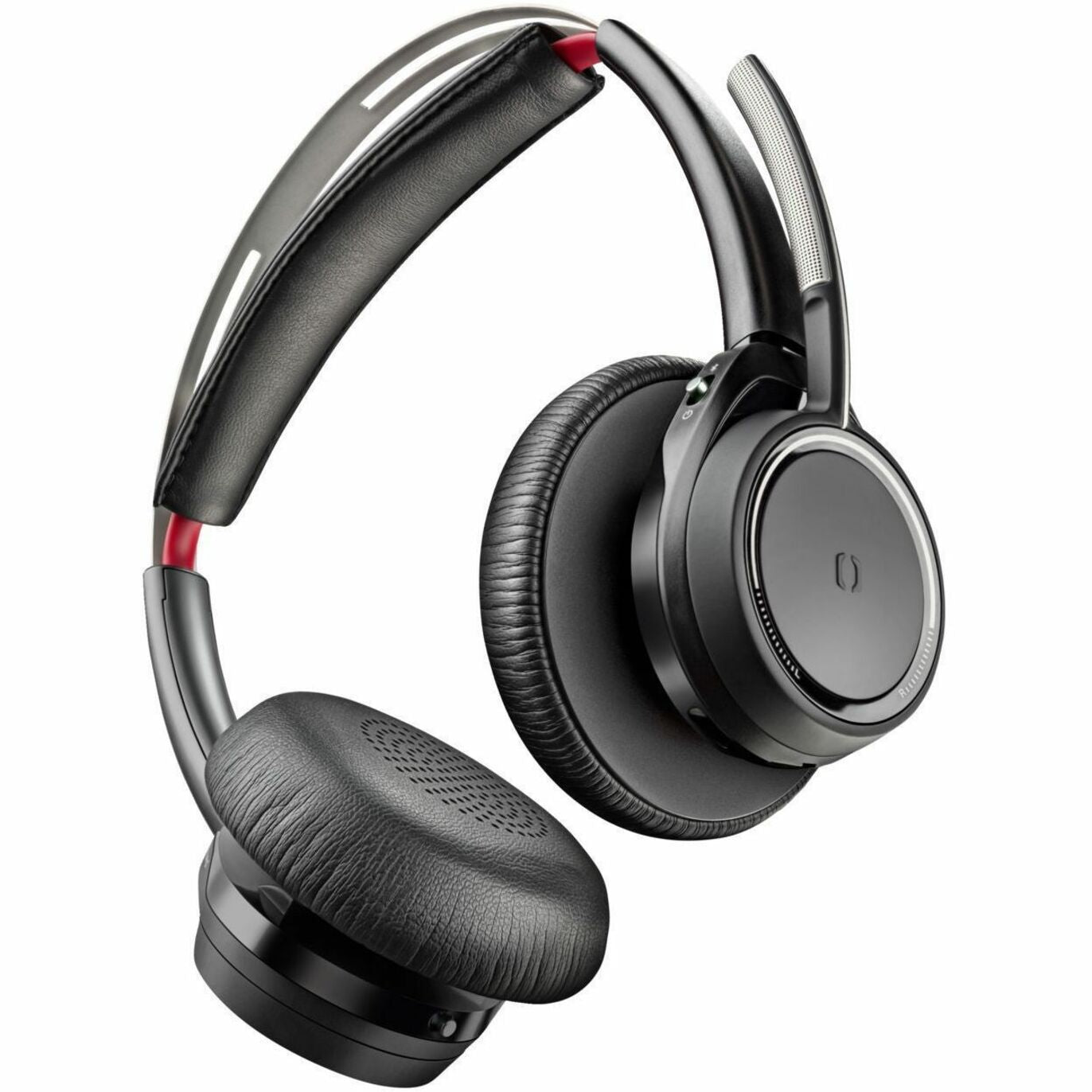 Poly 7F0J0AA Voyager Focus B825-M Headset, Wireless Bluetooth with Noise Canceling, 12 Hour Battery Talk Time