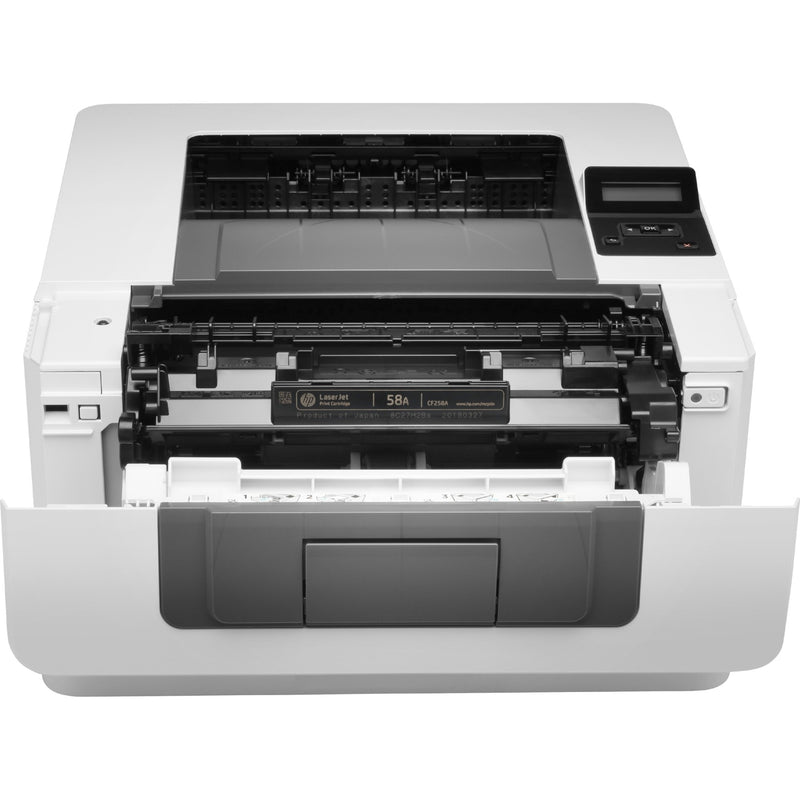 HP LaserJet Pro M404n with open toner access