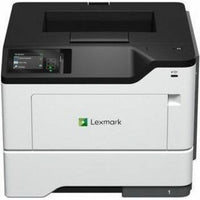 Front view of Lexmark MS631dw printer showing streamlined design and interface panel-alternate-image2