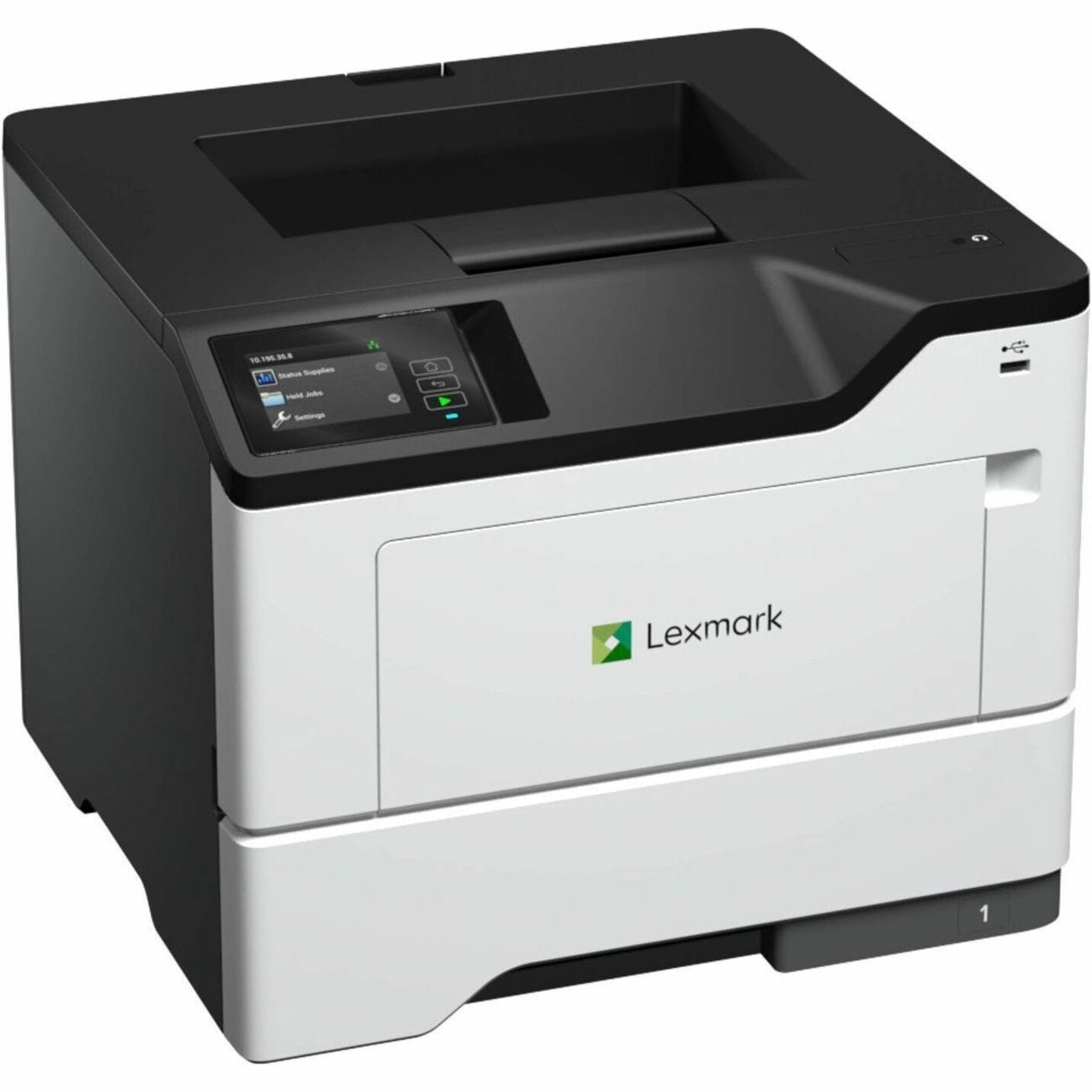 Lexmark MS631dw Desktop Monochrome Laser Printer, 50 PPM, 2.8 Touchscreen, Plain Paper Print, TAA Compliant - 38ST400 (1 Year Warranty)