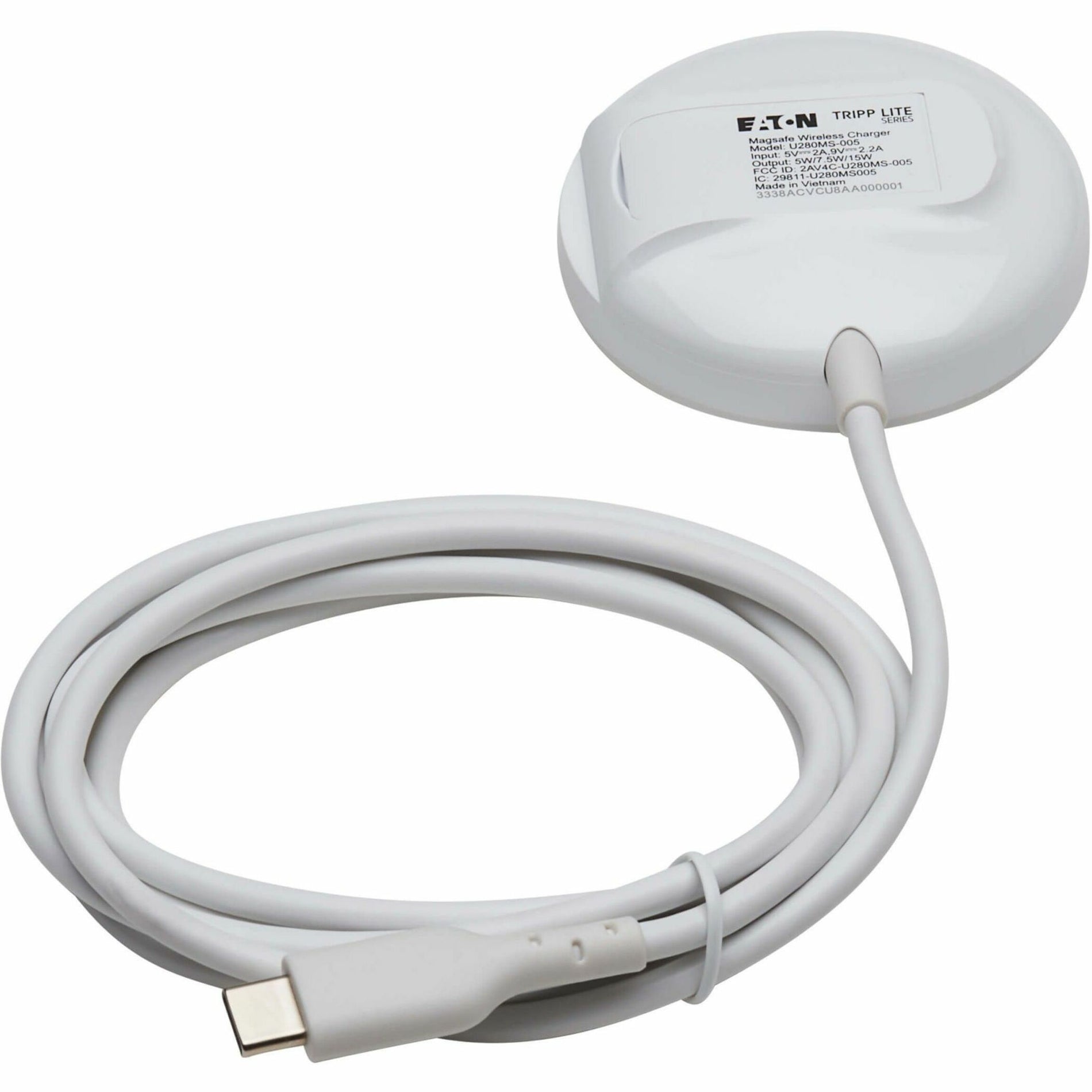 Back view of MagSafe charger showing product label and specifications-alternate-image2