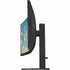 Side profile of OMEN 34c gaming monitor showing height-adjustable stand and slim design-alternate-image3