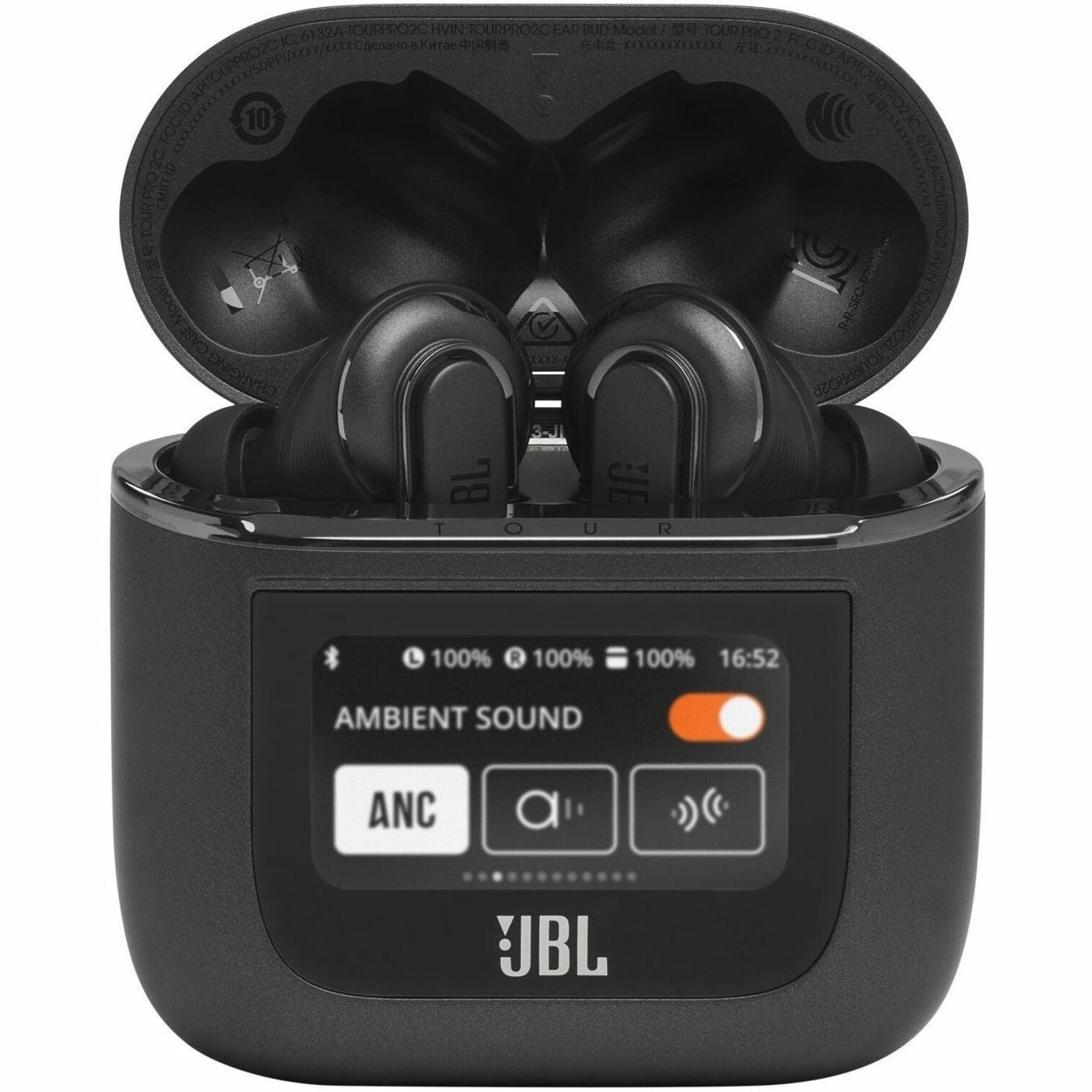 JBL Tour Pro 2 True Wireless Noise Cancelling Earbuds (JBLTOURPRO2BLKAM)