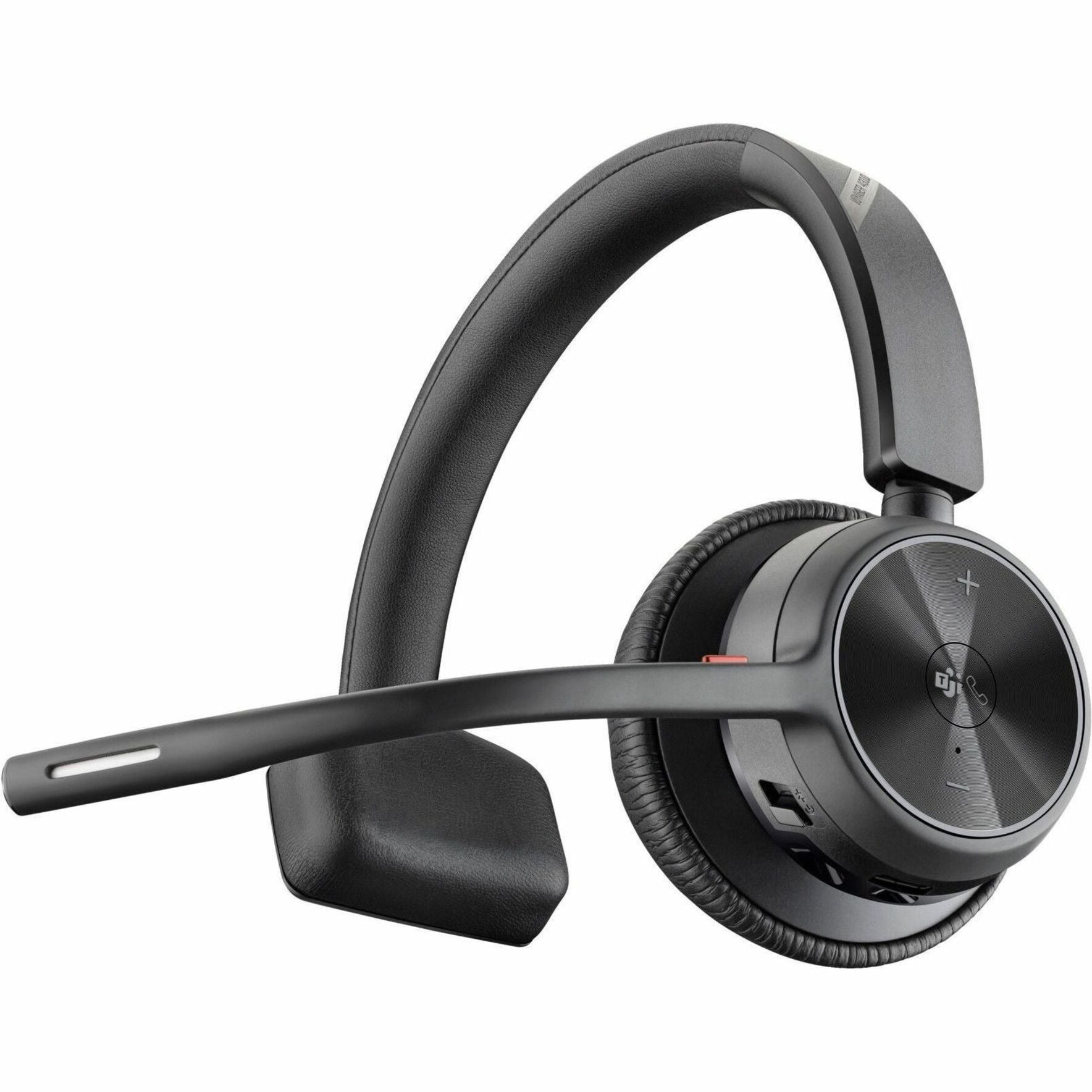 Poly Voyager 4300 UC Bluetooth Office Headset, Noise-Cancelling, Microsoft Teams Certified, 164ft Range, 24hr Battery, Acoustic Fence, USB-C, TAA Compliant - 7E2L9AA#ABA (2 Year Warranty)