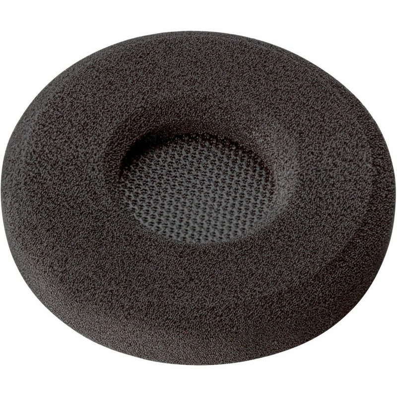 Black foam ear cushion for Poly EncorePro headsets showing circular design with textured surface