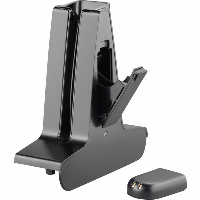 HP wireless headset charging station with detachable battery dock in black finish