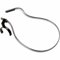 Poly 85R16AA silver metallic neck strap with black attachment clips displayed against white background-alternate-image1