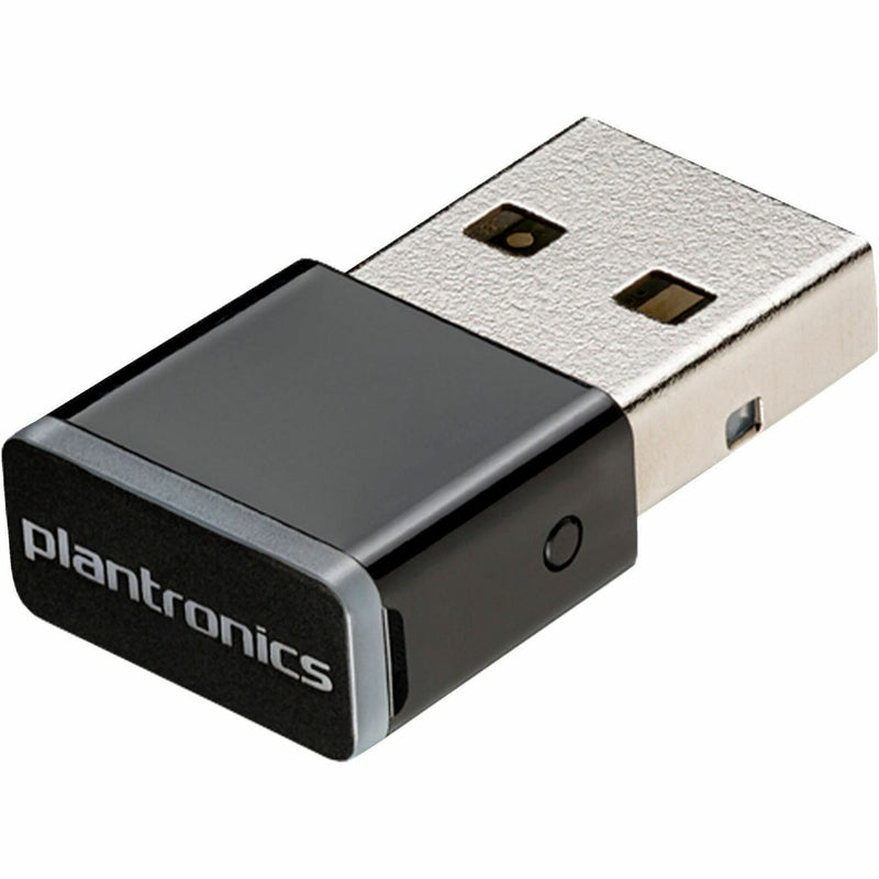 Poly BT600 USB Type-C Bluetooth adapter featuring a compact black and silver design with Plantronics branding