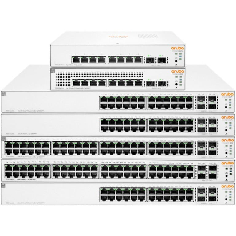 阿鲁巴即时开启 1930 24G 4级 PoE 4SFP/SFP+ 370W 交换机 (JL684B)